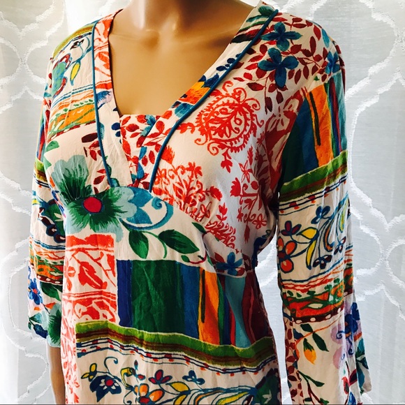 Jams World Henna Garden Long Sleeve Floral Dress - Picture 4 of 5